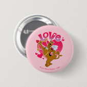 Badge Rond 5 Cm Scooby-Doo Cupid - Amour (Devant & derrière)