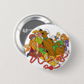 Badge Rond 5 Cm Scooby-Doo et Noël Gang (Devant & derrière)
