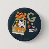 Badge Rond 5 Cm Scooby-Doo | G est pour Ghosts (Devant)