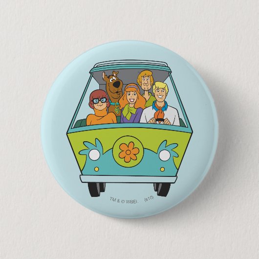 Badge Rond 5 Cm Scooby-Doo & Gang Mystery Machine (Devant)