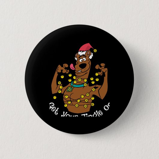 Badge Rond 5 Cm Scooby Doo Get Your Jingle On T Shirt (Devant)