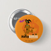 Badge Rond 5 Cm Scooby-Doo | Happy Hauning (Devant & derrière)