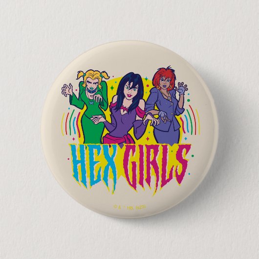 Badge Rond 5 Cm Scooby-Doo | Les Filles Hex (Devant)