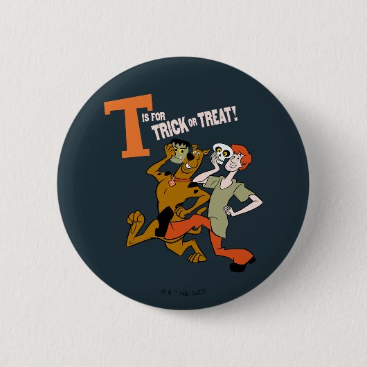 Badge Rond 5 Cm Scooby-Doo | T est pour les essais (Devant)