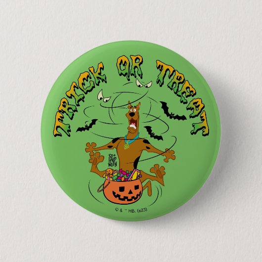 Badge Rond 5 Cm Scooby-Doo | Trick of Treat (Devant)