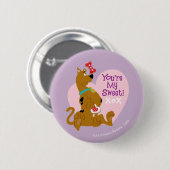 Badge Rond 5 Cm Scooby-Doo - Tu es ma douce (Devant & derrière)
