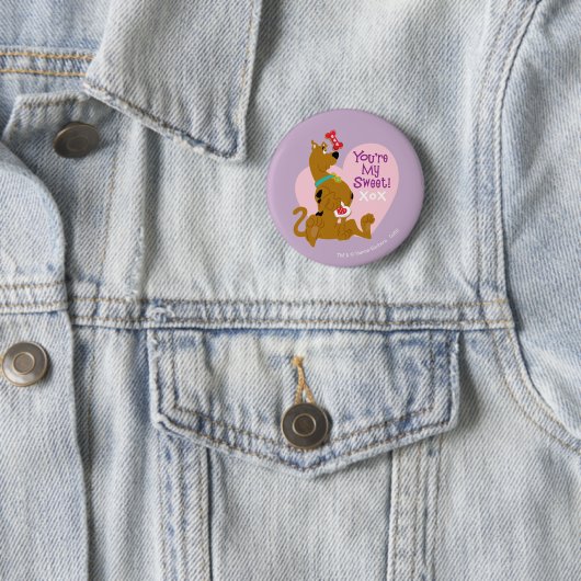 Badge Rond 5 Cm Scooby-Doo - Tu es ma douce (En situation)