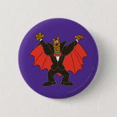 Badge Rond 5 Cm Scooby Dracula (Devant)