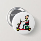 Badge Rond 5 Cm Scooter de mobilité (Devant & derrière)
