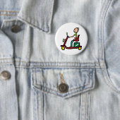 Badge Rond 5 Cm Scooter de mobilité (En situation)