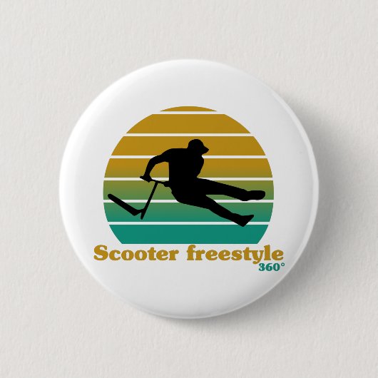 Badge Rond 5 Cm Scooter freestyle (Devant)
