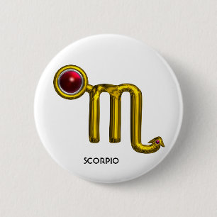 BADGE ROND 5 CM SCORPIO