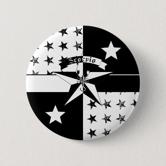 Badge Rond 5 Cm Scorpio (Devant)