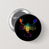 Badge Rond 5 Cm Scorpion (Devant & derrière)