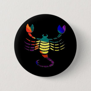 Badge Rond 5 Cm Scorpion