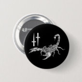 Badge Rond 5 Cm Scorpion (Devant & derrière)