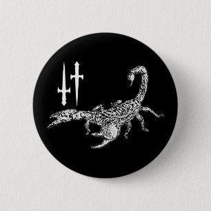 Badge Rond 5 Cm Scorpion