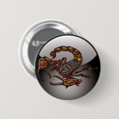Badge Rond 5 Cm Scorpion (Devant & derrière)