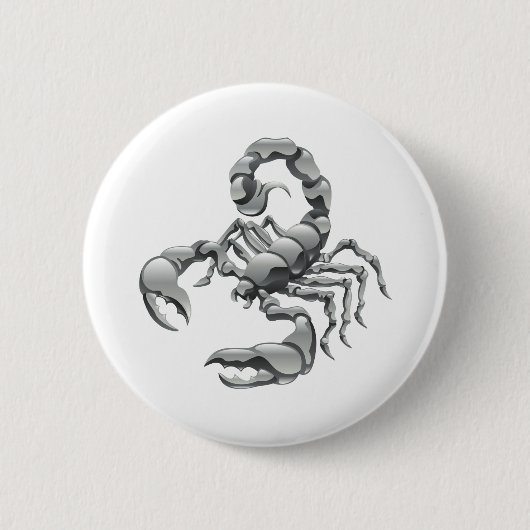 Badge Rond 5 Cm scorpion (Devant)