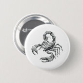 Badge Rond 5 Cm scorpion (Devant & derrière)