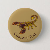 Badge Rond 5 Cm Scorpion de noeud celtique (Devant)