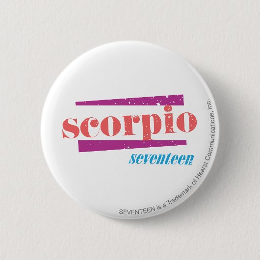 Badge Rond 5 Cm Scorpion LtPink (Devant)