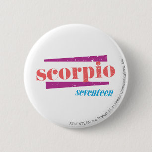 Badge Rond 5 Cm Scorpion LtPink