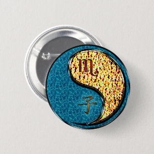 Badge Rond 5 Cm Scorpion & Rat de feu