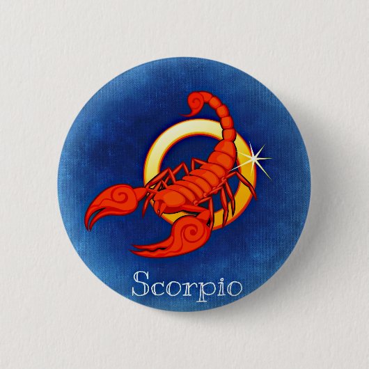 Badge Rond 5 Cm Scorpion, Scorpione (Devant)