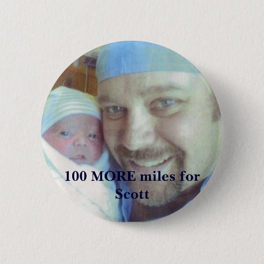 Badge Rond 5 Cm scott1, 100 milles SUPPLÉMENTAIRES pour Scott (Devant)