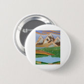 Badge Rond 5 Cm Scottish Highlands 3 (Devant & derrière)