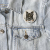 Badge Rond 5 Cm Scottish Terrier Rondo (En situation)
