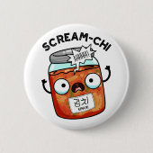Badge Rond 5 Cm Scream-chi Funny Kimchi Puns (Devant)