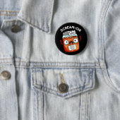 Badge Rond 5 Cm Scream-chi Funny Kimchi Puns Dark BG (En situation)