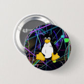 Badge Rond 5 Cm Scribbles TUX (Devant & derrière)