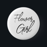 Badge Rond 5 Cm Script de brosse moderne Fleur Fête de mariée fill<br><div class="desc">Design moderne et élégant imprimé Moderne Brush Script Flower Flower Bridal Party bouton qui peut être customisé avec votre texte. Cliquez sur le bouton "Customiser" et utilisez notre outil de conception pour modifier ce modèle. Découvrez le magasin Graphic Art Design pour d'autres produits qui correspondent à ce design !</div>