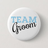 Badge Rond 5 Cm Script Team Groom (Devant)
