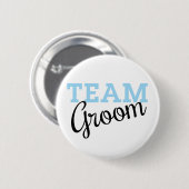 Badge Rond 5 Cm Script Team Groom (Devant & derrière)