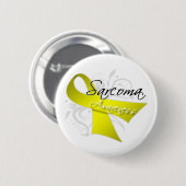 Badge Rond 5 Cm Scroll Ruban Sarcoma Sensibilisation (Devant & derrière)