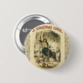 Badge Rond 5 Cm Scrooge Christmas Carol Art Imprimer l'illustratio (Devant & derrière)