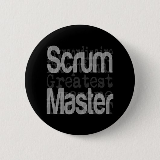 Badge Rond 5 Cm Scrum Master Extraordinaire (Devant)