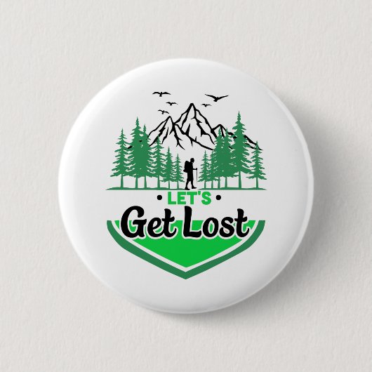 Badge Rond 5 Cm se perdre (Devant)