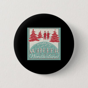 Badge Rond 5 Cm Se promener dans un pays des merveilles hivernal
