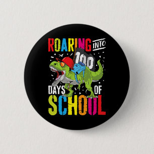 Badge Rond 5 Cm Se Roulant Dans 100 Jours D'Amusement Scolaire T R