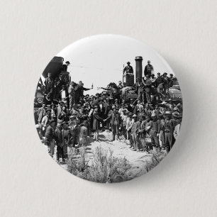 Badge Rond 5 Cm Se serrants la main est et occidentaux à étendre