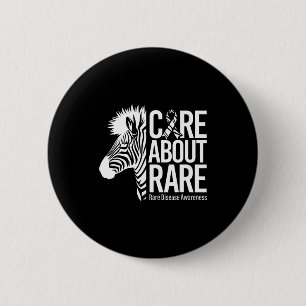 Badge Rond 5 Cm Se soucier de la sensibilisation aux maladies rare