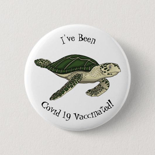 Badge Rond 5 Cm Sea turtle cartoon (Devant)