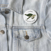 Badge Rond 5 Cm Sea turtle cartoon (En situation)