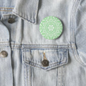 Badge Rond 5 Cm Seafoam Mandala (En situation)