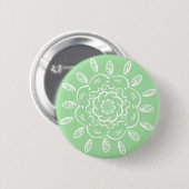 Badge Rond 5 Cm Seafoam Mandala (Devant & derrière)